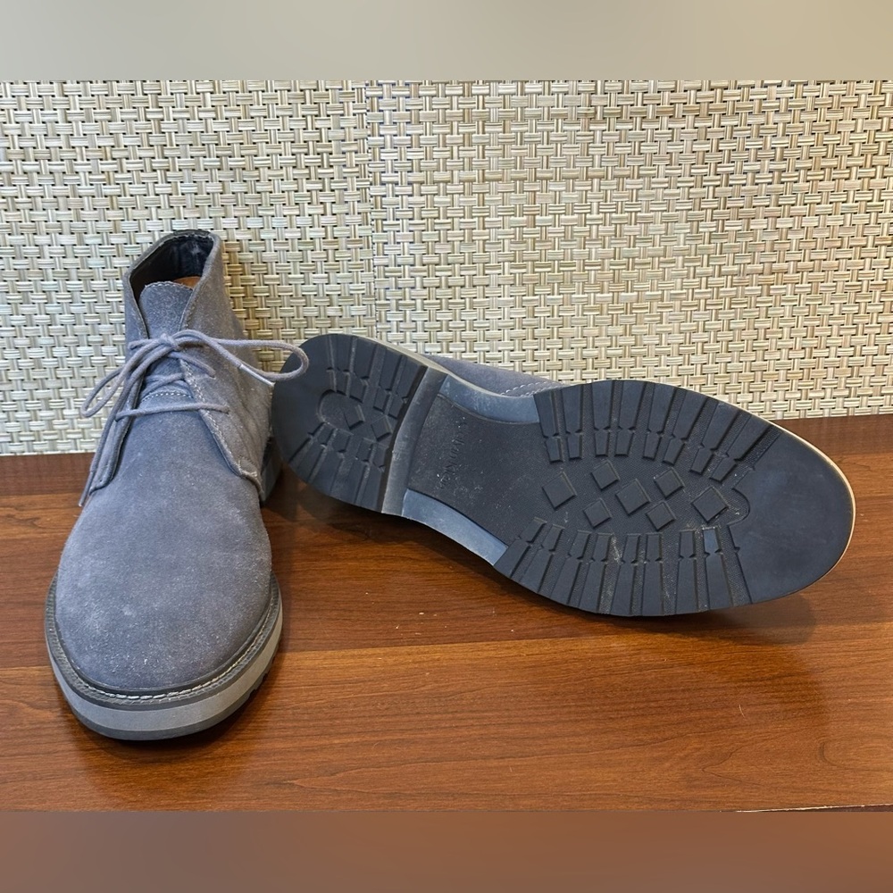 🌟HP🌟Gray/Blue Suede Chukka Ankle Boots Calvin Klein 12